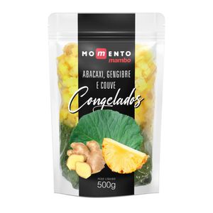Abacaxi, Gengibre e Couve Detox Congelado Momento Mambo 500g