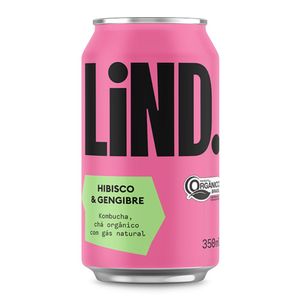 Kombucha de Hibisco e Gengibre Lind 350ml