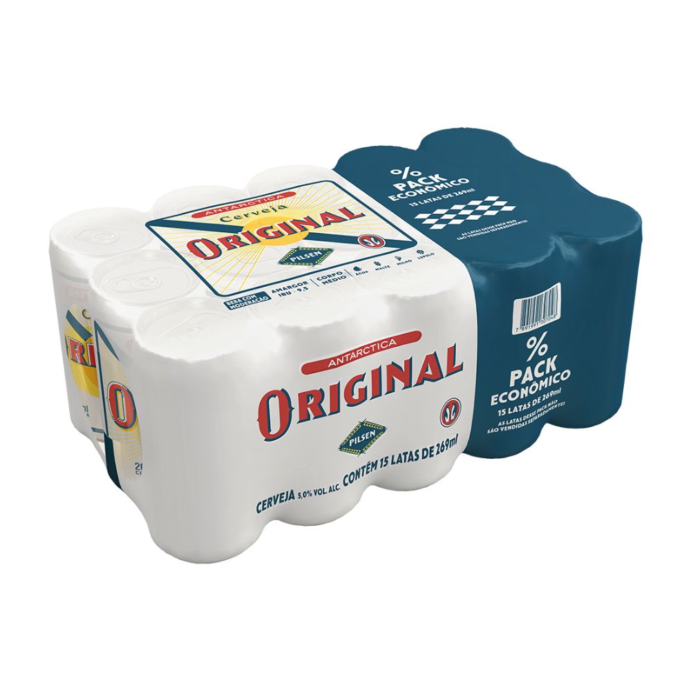 Cerveja Pilsen Original Pack com 15 Latas de 269ml |Mambo