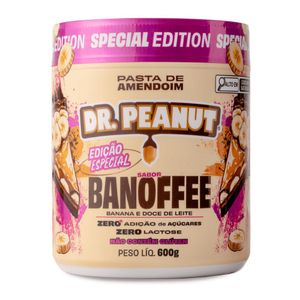 Pasta de Amendoim Sabor Banoffee Sem Lactose Dr. Peanut 600g