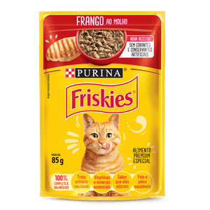 Ração de Frango ao Molho Sachê Friskies 85g