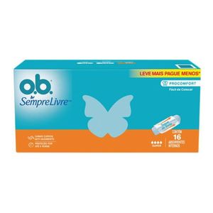 Absorvente Interno ProComfort O.b Sempre Livre com 16 Unidades