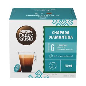 Cápsula de Café Lungo Chapada Diamantina Dolce Gusto & Nescafé 60g com 10 Unidades