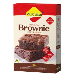 Mistura para Brownie e Petit Gateau Sem Lactose Lowçucar 150g