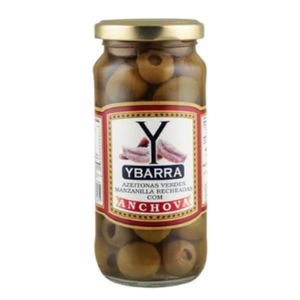 Azeitonas Verdes Recheadas com Anchova Ybarra 142g
