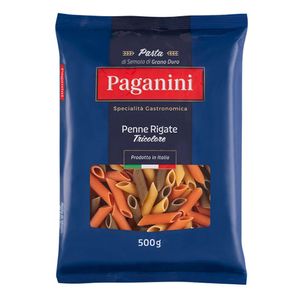 Macarrão Italiano Penne Rigate Tricolore Paganini 500g