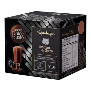 Cápsula de Achocolatado Língua de Gato Nescafé 162,5g com 10 Unidades
