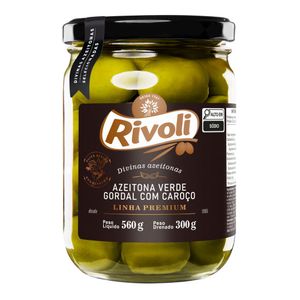 Azeitona Verde Gordal com Caroço Rivoli 300g