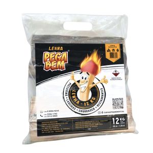 Lenha para Churrasco e Lareira Pega Bem 12kg