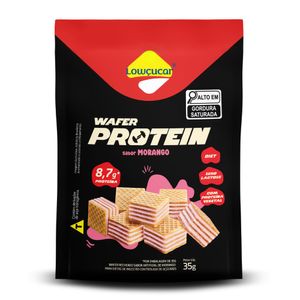 Biscoito Wafer Proteico de Morango Sem Lactose Lowçucar 35g