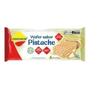 Biscoito Wafer de Pistache Sem Lactose Lowçucar 115g