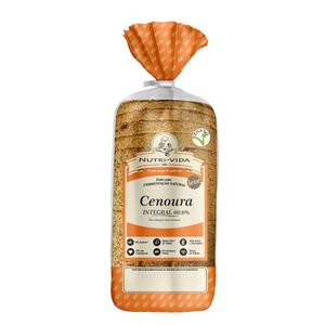 Pão Integral Vegano de Cenoura Nutrivida 400g