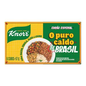 Caldo de Bacon, Cebola, Alho e Louro Knorr 57g com 6 Cubos