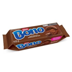 Biscoito Recheado Coberto Chocolate Bono 109g
