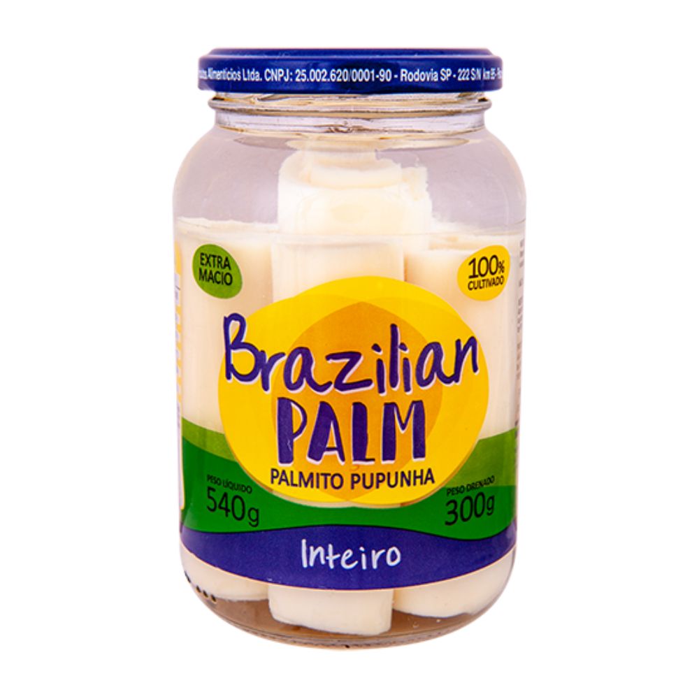 Palmito Pupunha Inteiro Brasilian Palm 270g
