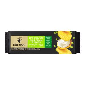 Biscoito de Arroz Sabor Sour Cream e Cebola Kalassi 100g