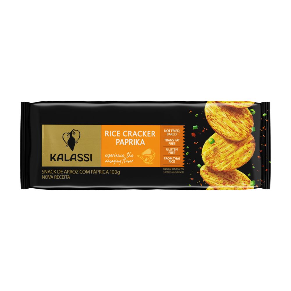 Biscoito Snack Rice Cracker Paprika Kalassi 100g Mambo Supermercados ...