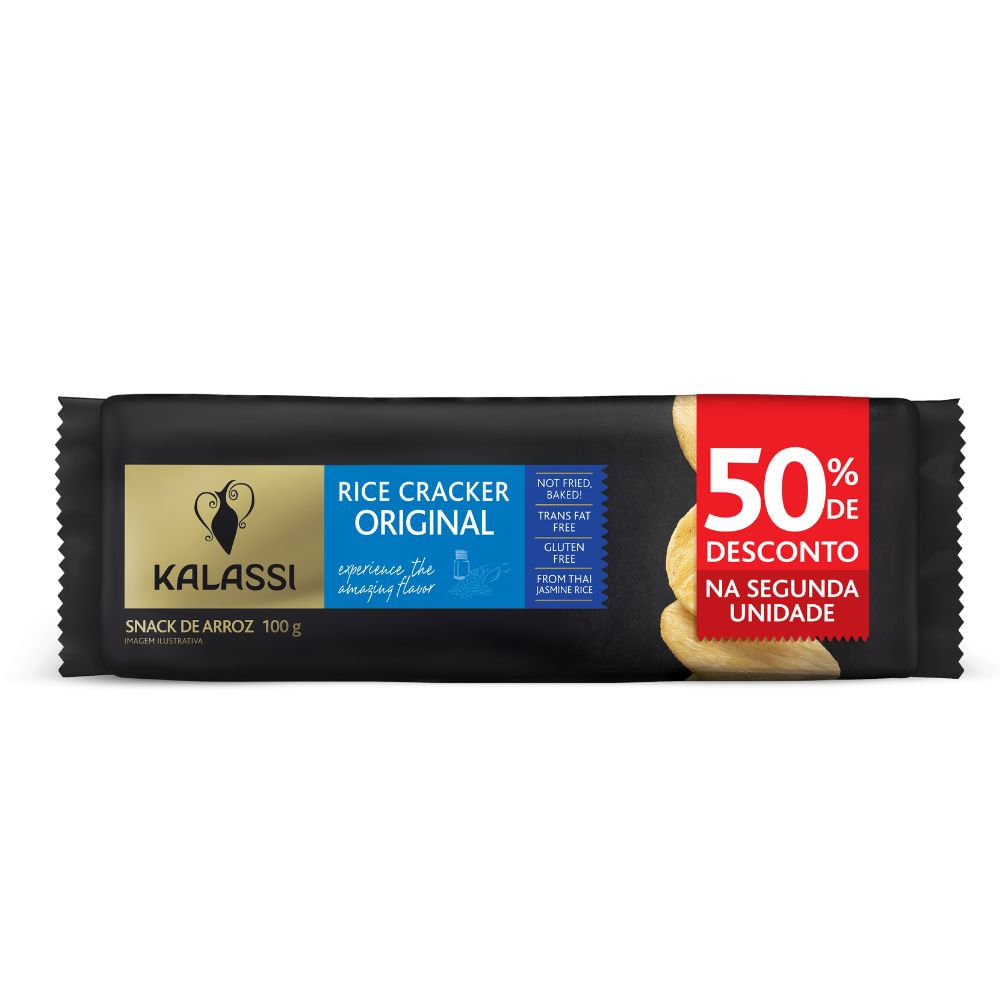 Snack Kalassi Original Sem Glúten 100g 50% 2° Unidade