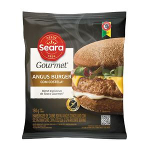 Hambúrguer Angus com Costela Congelado Seara Gourmet 150g