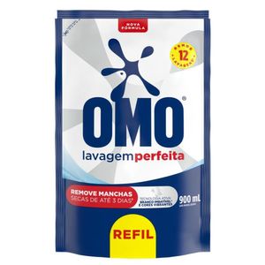 Refil Lava Roupa Líquido Lavagem Perfeita Omo 900ml