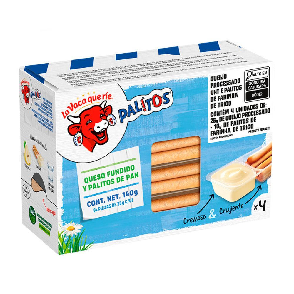 Queijo Processado Francês Cheez Dippers Caixa 140 g