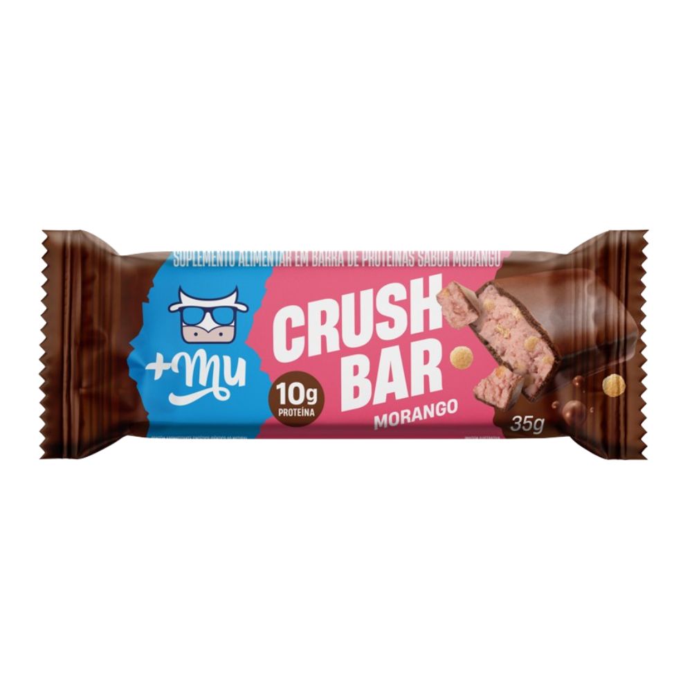 Barra de Proteína Morango Crush Bar +Mu 35g