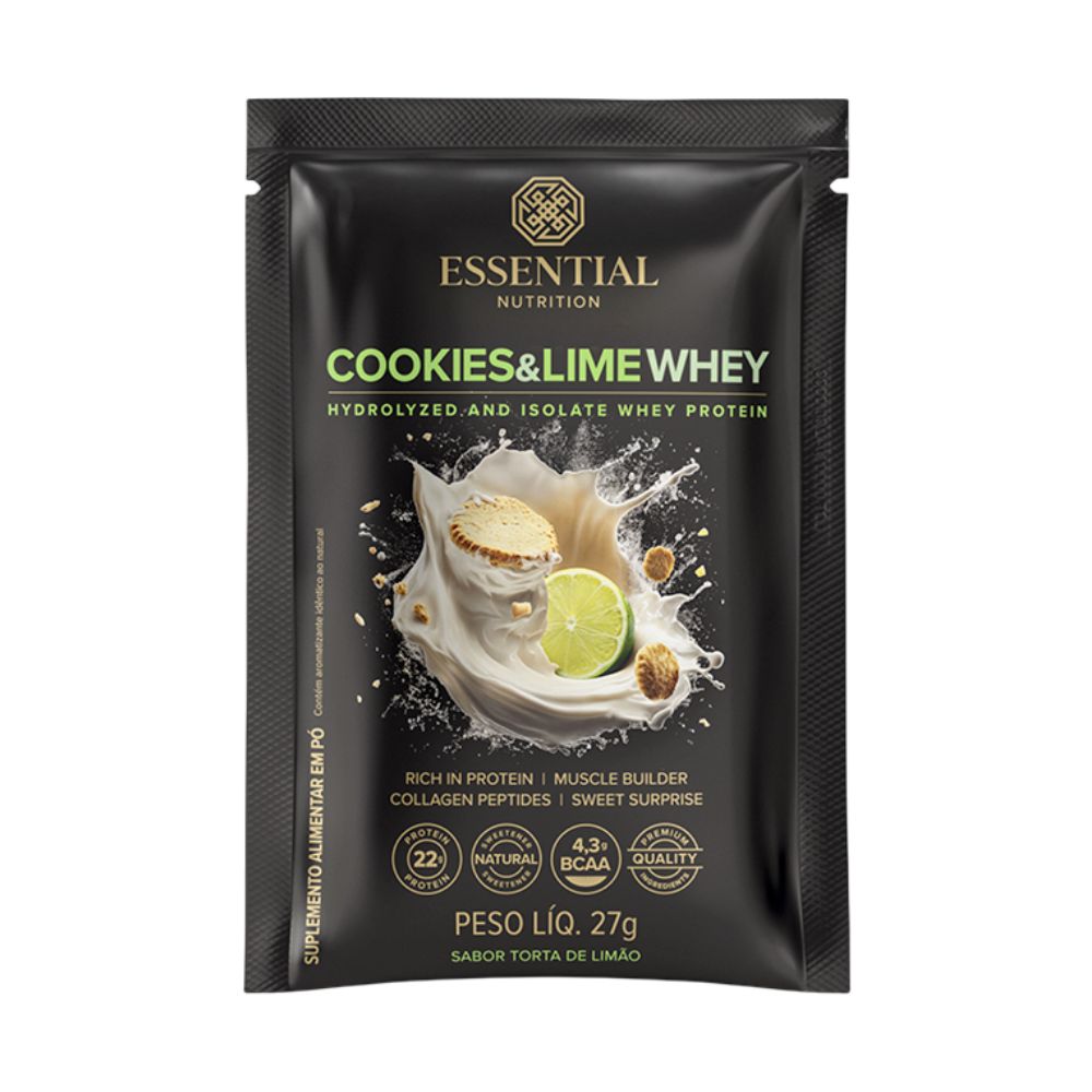 Whey Protein Cookies & Lime Essential Nutrition Sachê 27g |Mambo ...