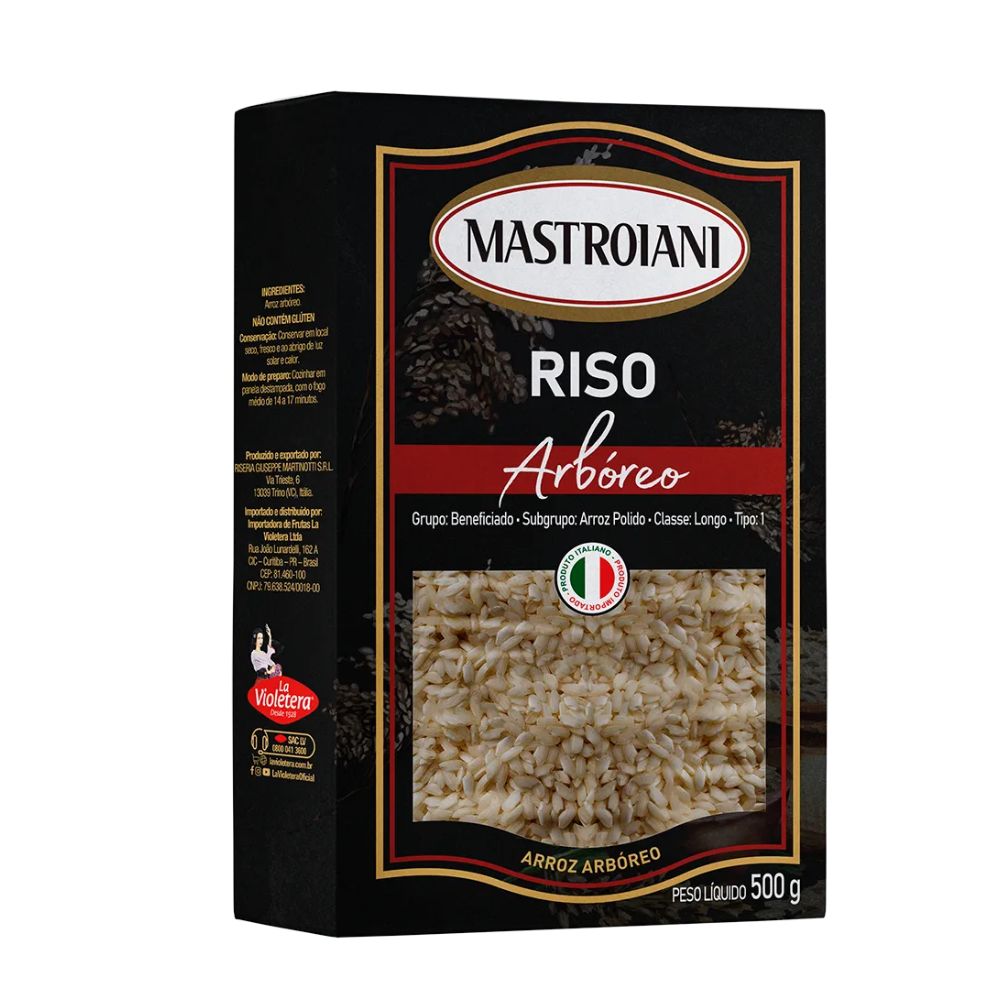 Arroz Italiano Arbóreo Riso Mastroiani 500g
