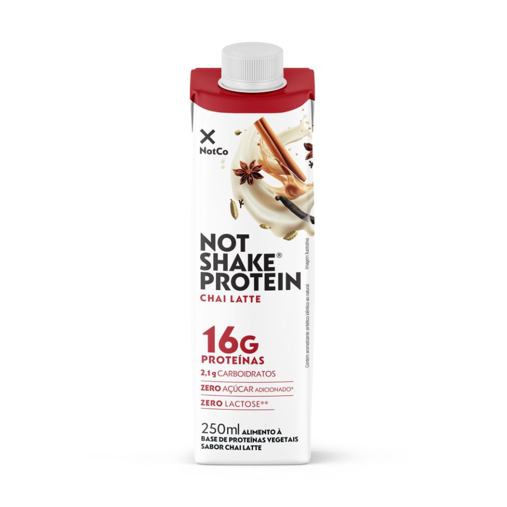 Bebida Vegetal Proteica NotShake Protein Chai Latte 250ml NotCo