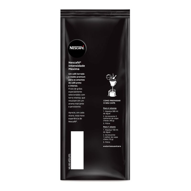 7891000518540 - Café Torrado e Moído NESCAFÉ Intensidade Máxima 250g - 3.jpg