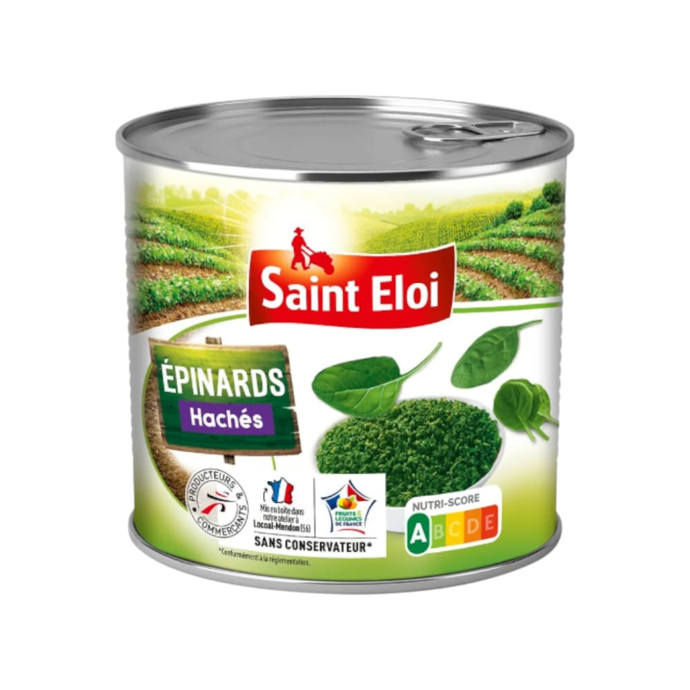 Espinafre Francês Picado em Conserva Saint Eloi 265g