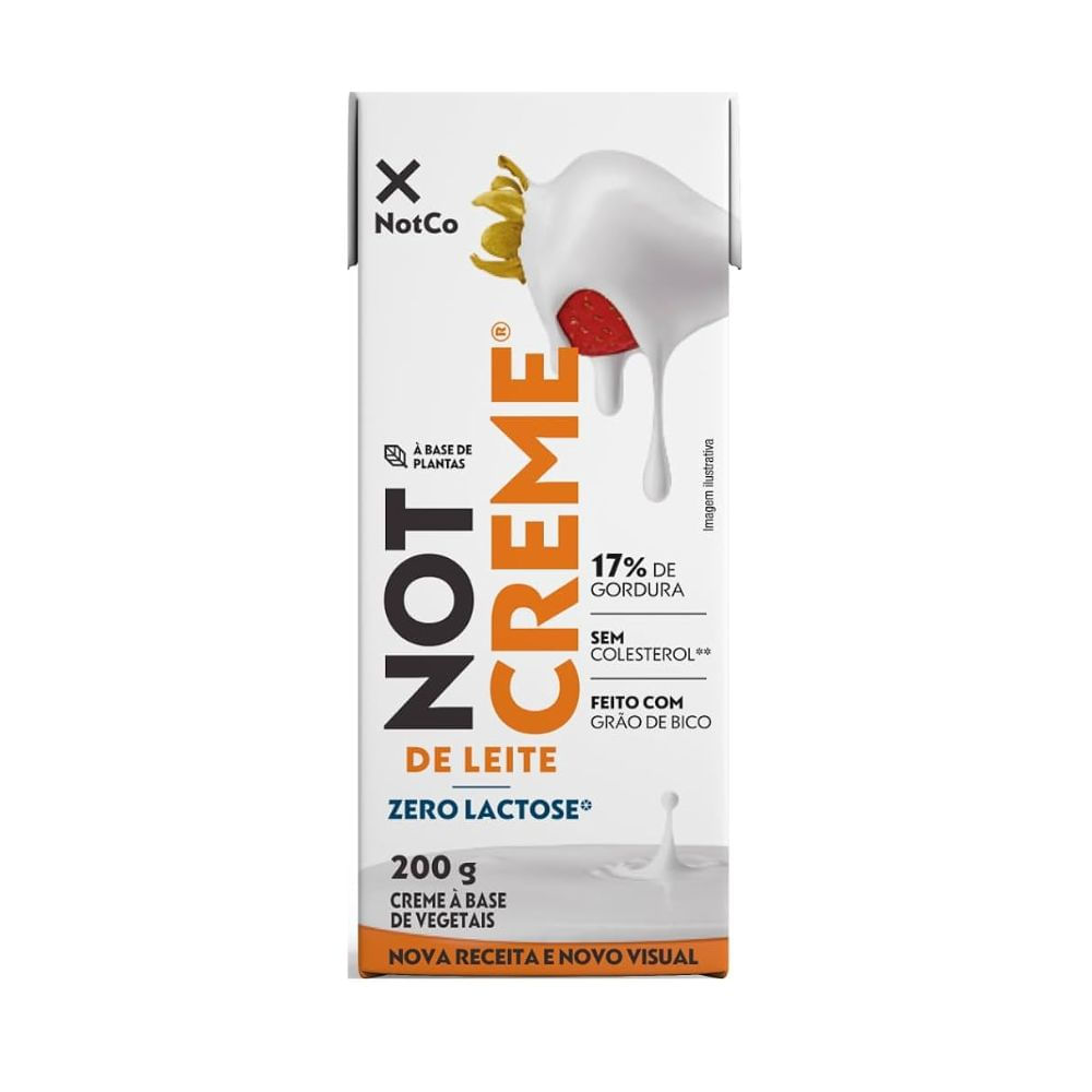 Creme De Leite Sem Lactose Notco 200g |Mambo Supermercado São