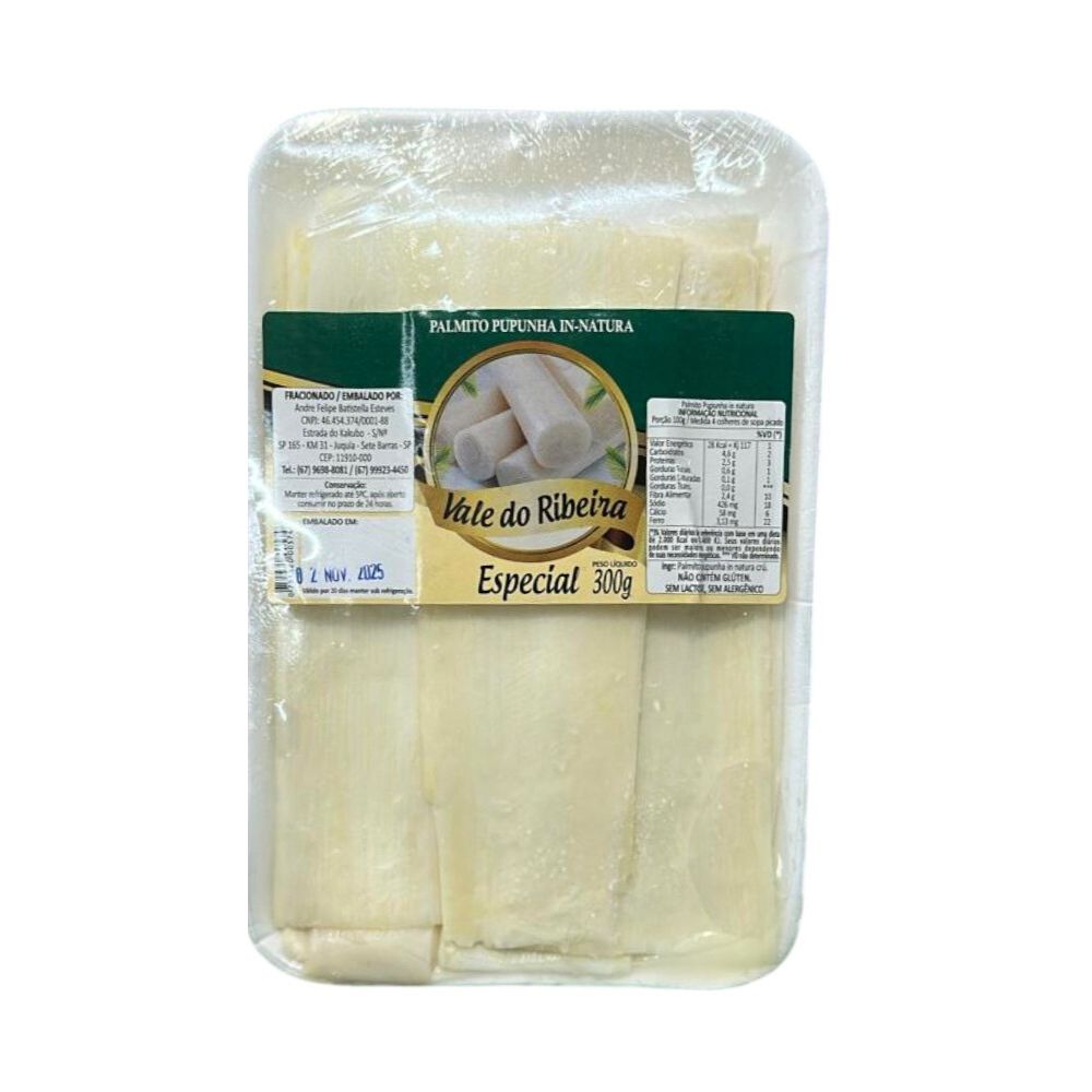 Palmito Especial em Fatias Vale do Ribeira 300g