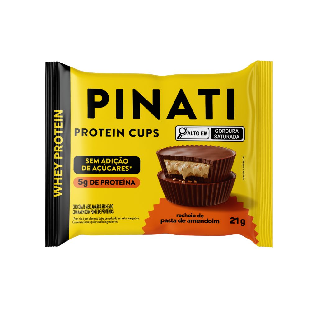 Barra de Proteína Pinati Cups Amendoim 21g