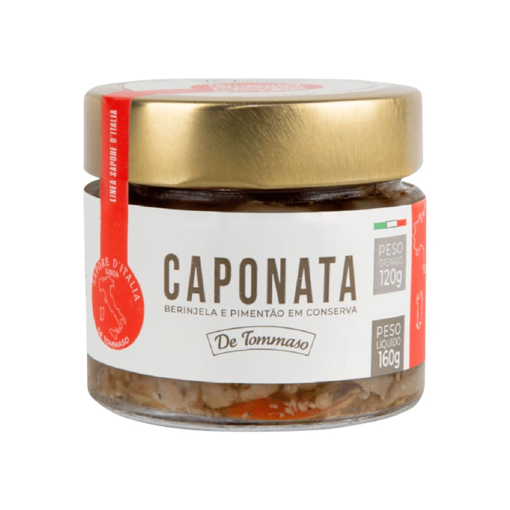 Caponata com Berinjela e Pimentão De Tommaso Vidro 120g