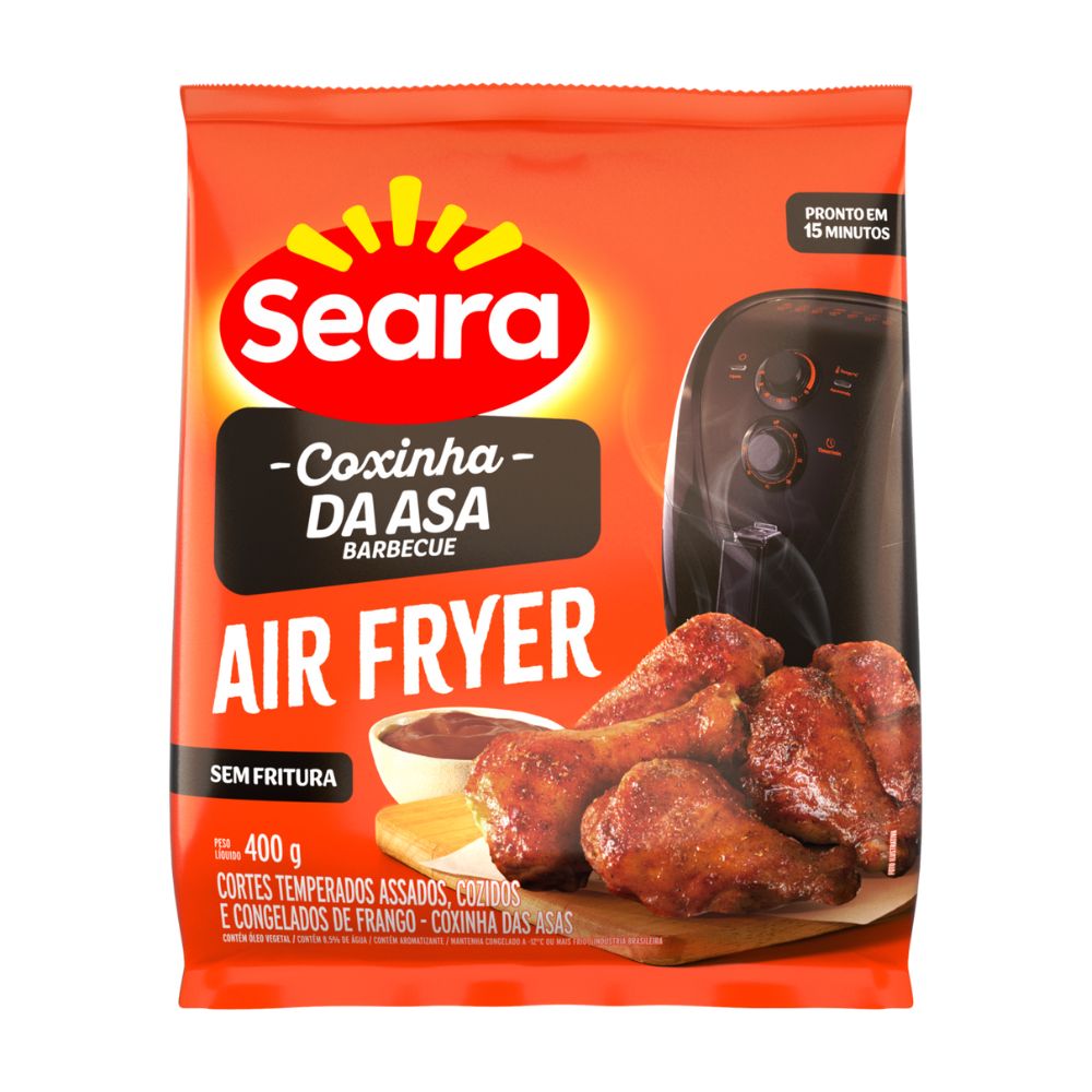 Coxinha da Asa de Frango Barbecue Air Fryer Seara 400g