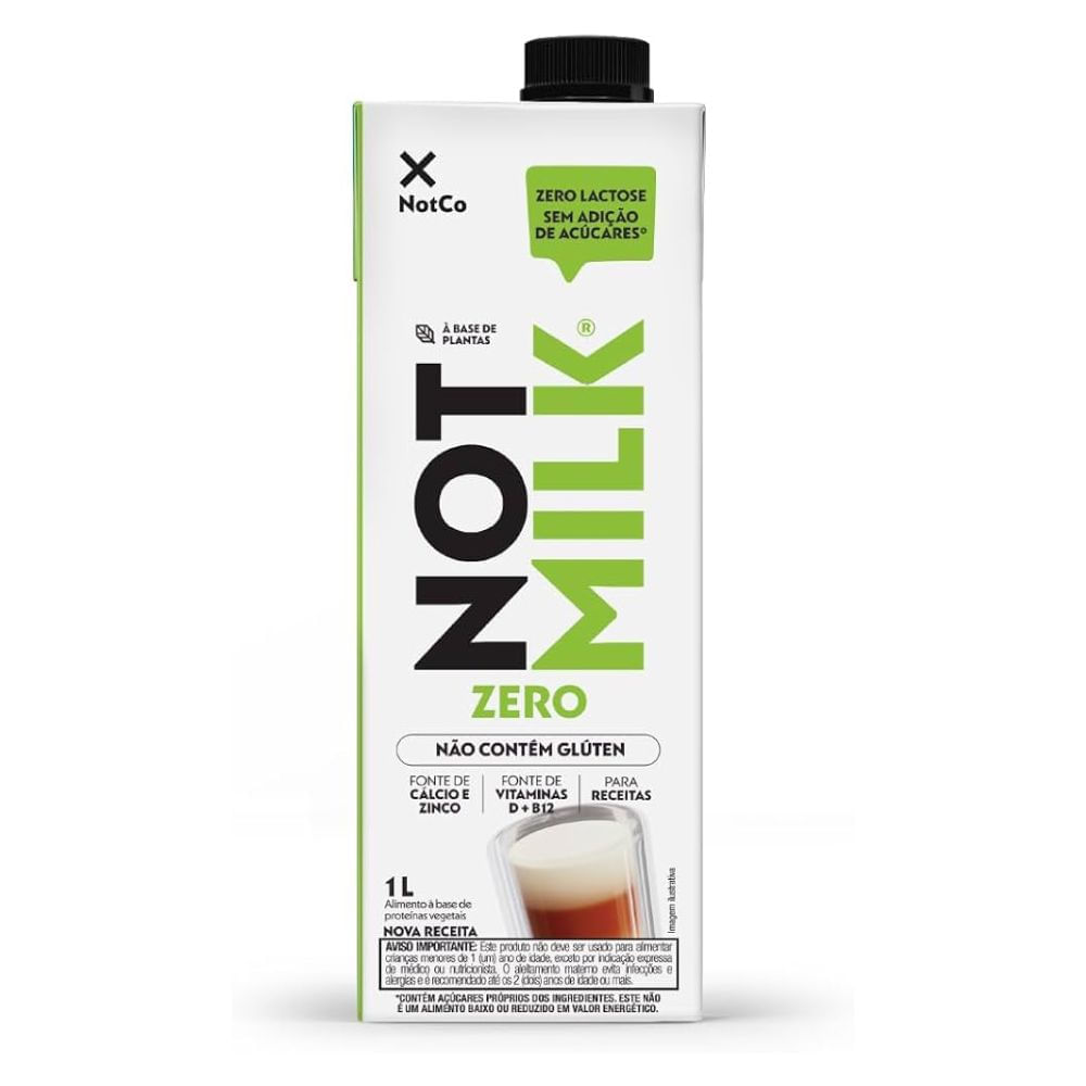 Bebida Vegetal Sem Lactose Not Milk 1L |Mambo Supermercado São