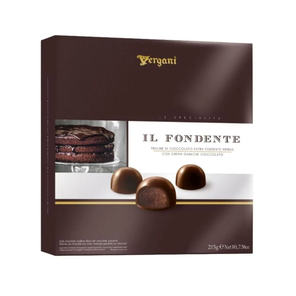 Chocolate Amargo com Ganache Vergani Caixa 125g
