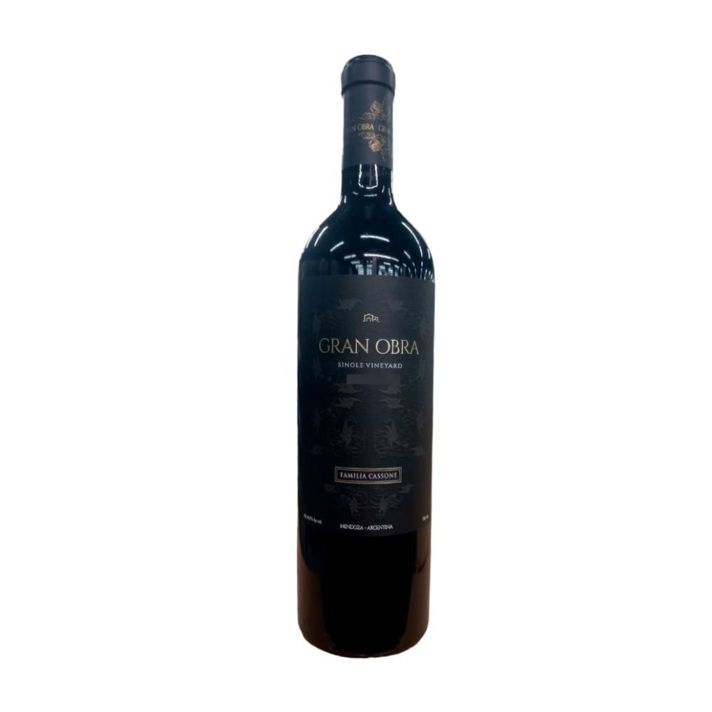 Vinho Argentino Tinto Malbec Gran Obra Familia Cassone 750ml