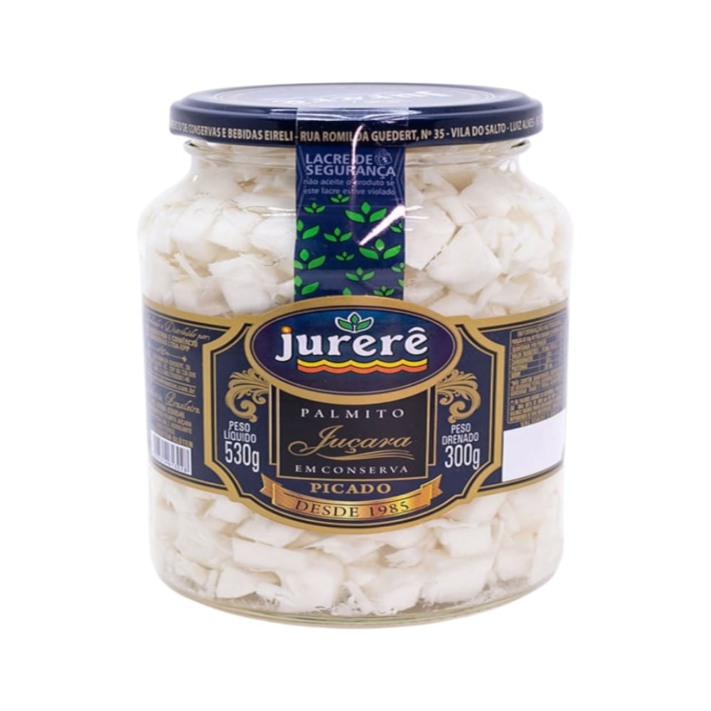 Palmito Juçara Picado em Conserva Jurerê 300g