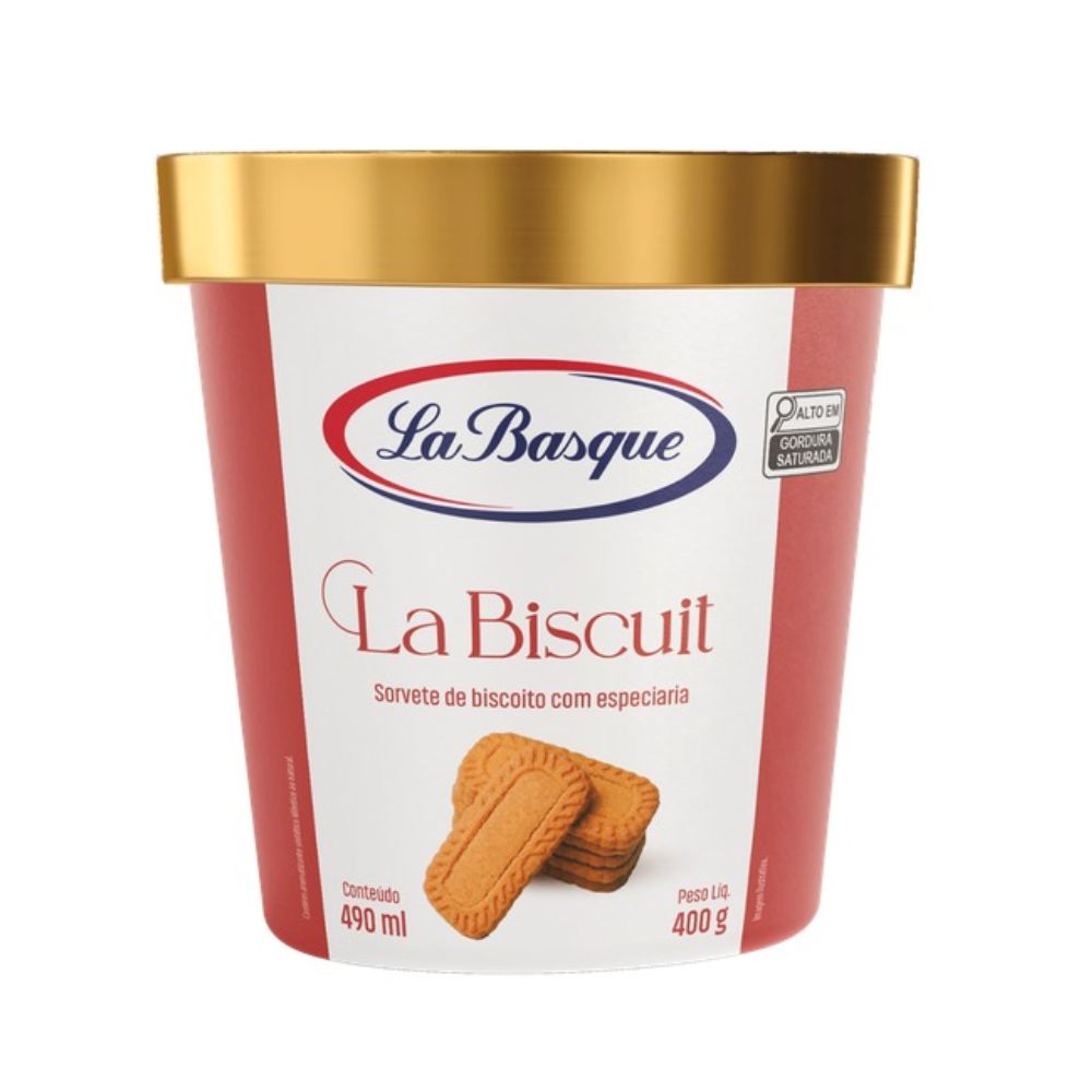 Sorvete La Basque Sabor La Biscuit 490ml