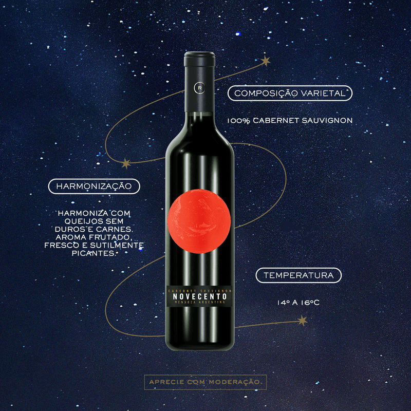 7790717152118 - Vinho Tinto Bodega Dante Robino Novecento Cabernet Sauvignon 750ml Garrafa - 2.jpg