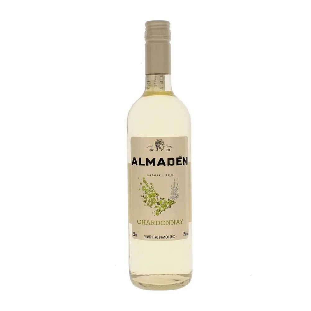 VINHO NACIONAL ALMADEN BRANCO CHARDONNAY SECO 750ML