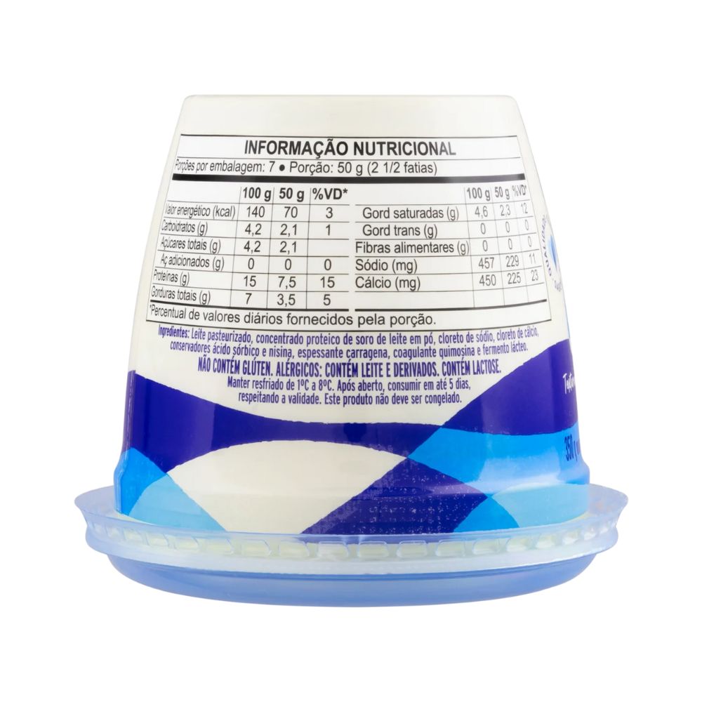 Queijo Frescal Ultrafiltrado Light Quatá 350g |Mambo Supermercado