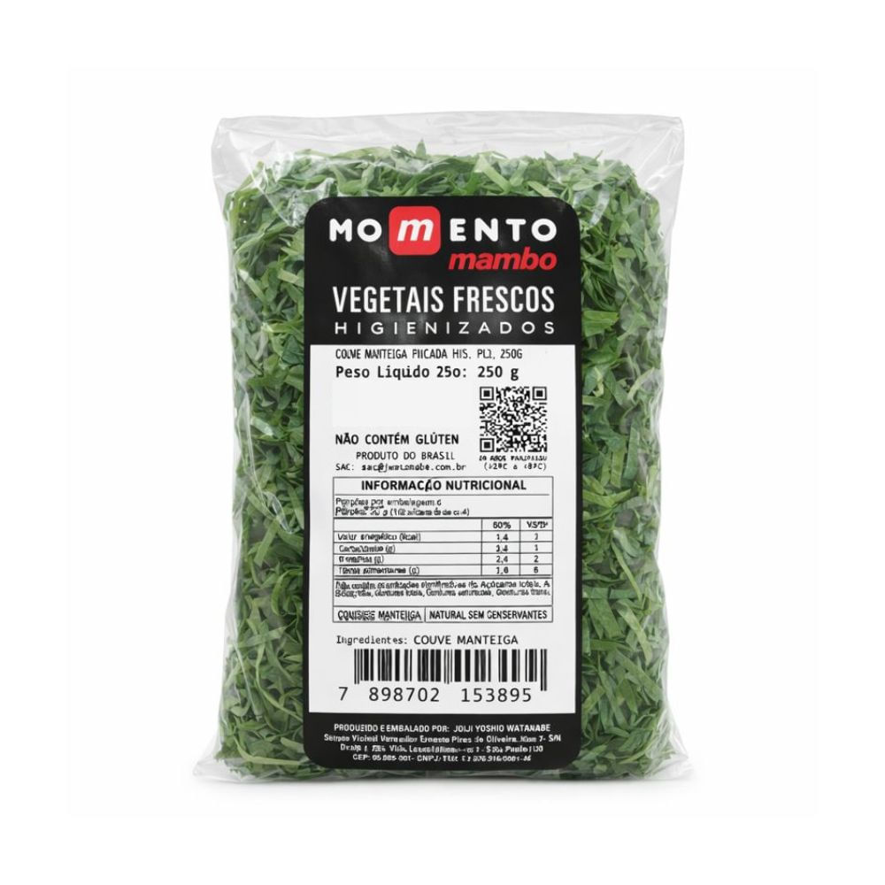 Couve Manteiga Fatiada Higienizada Momento Mambo 250g