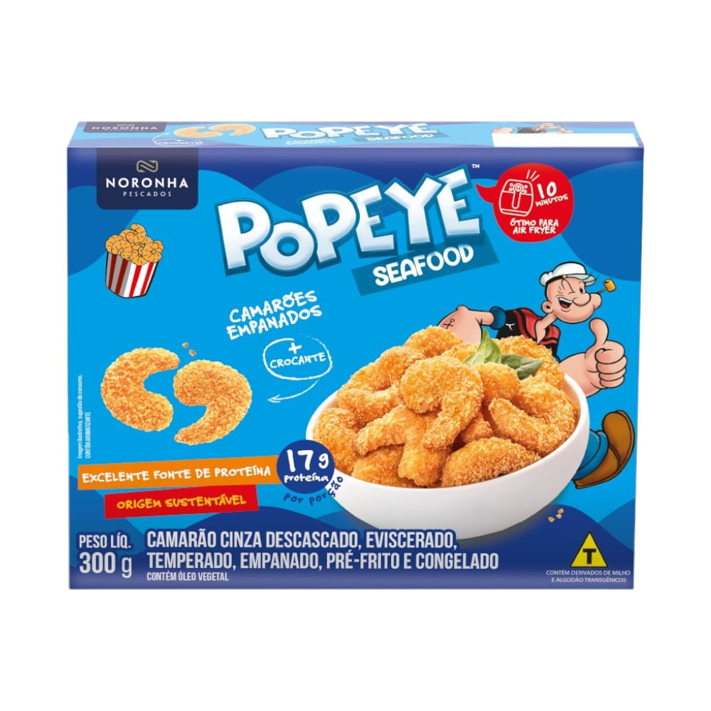 Camarão Empanado Popeye Congelado Noronha 300g