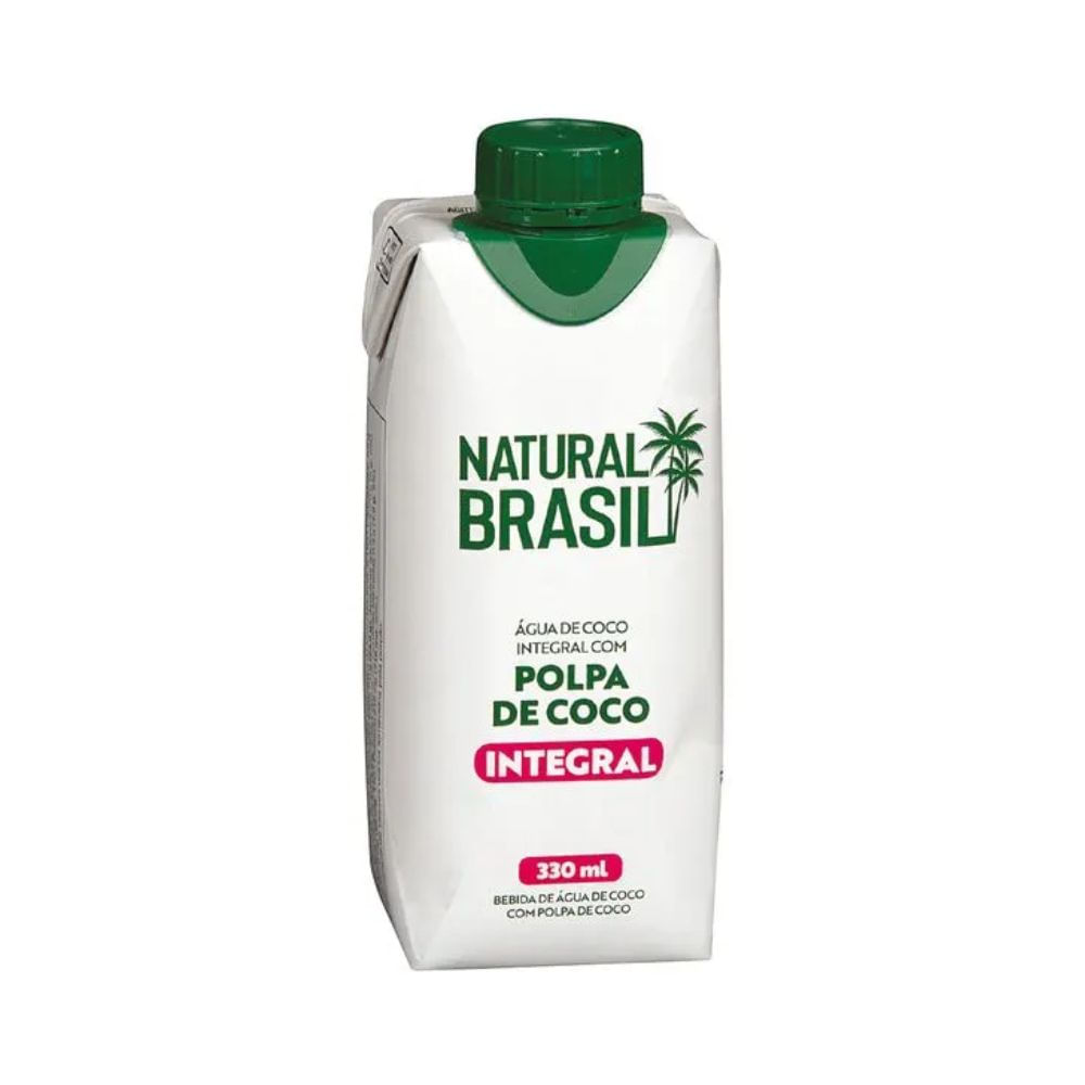 Agua de Coco NATURAL BRASIL Polpa de Coco Integral 330ml