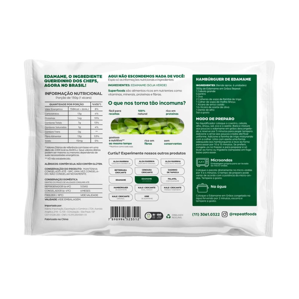 Edamame em Grãos Congelado Veggie 300g | Mambo Supermercado São