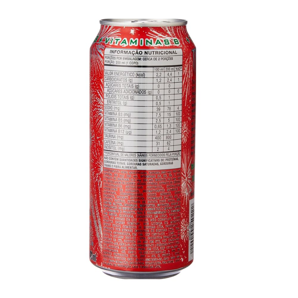 Energético Watermelon Monster Lata 473ml Mambo Supermercados São