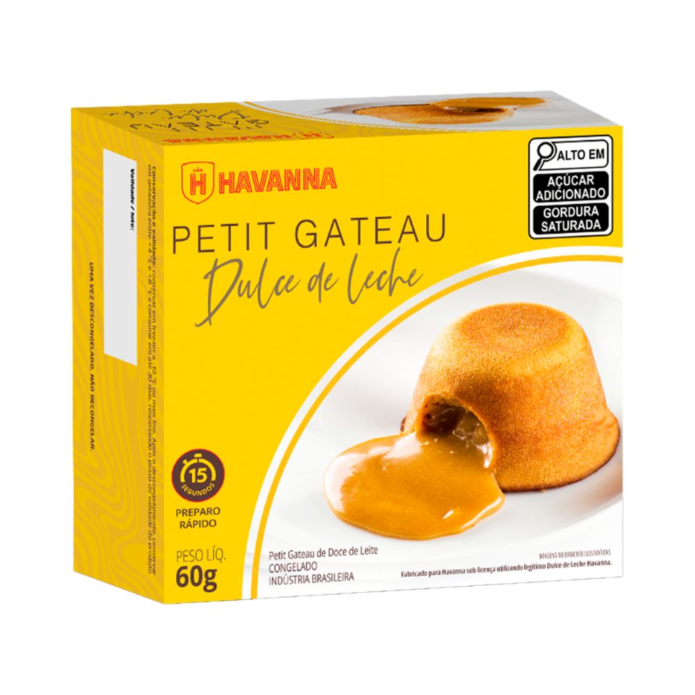 Petit Gâteau Dulce de Leche Havana Caixa 60g